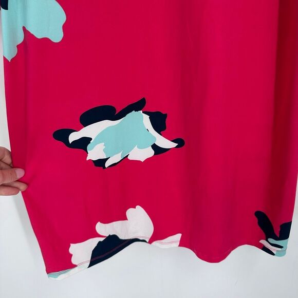 MARY SQUARE NWT Petal Passion Tunic Dress Size Medium Pink Liquid Knit Stretch - Picture 5 of 10